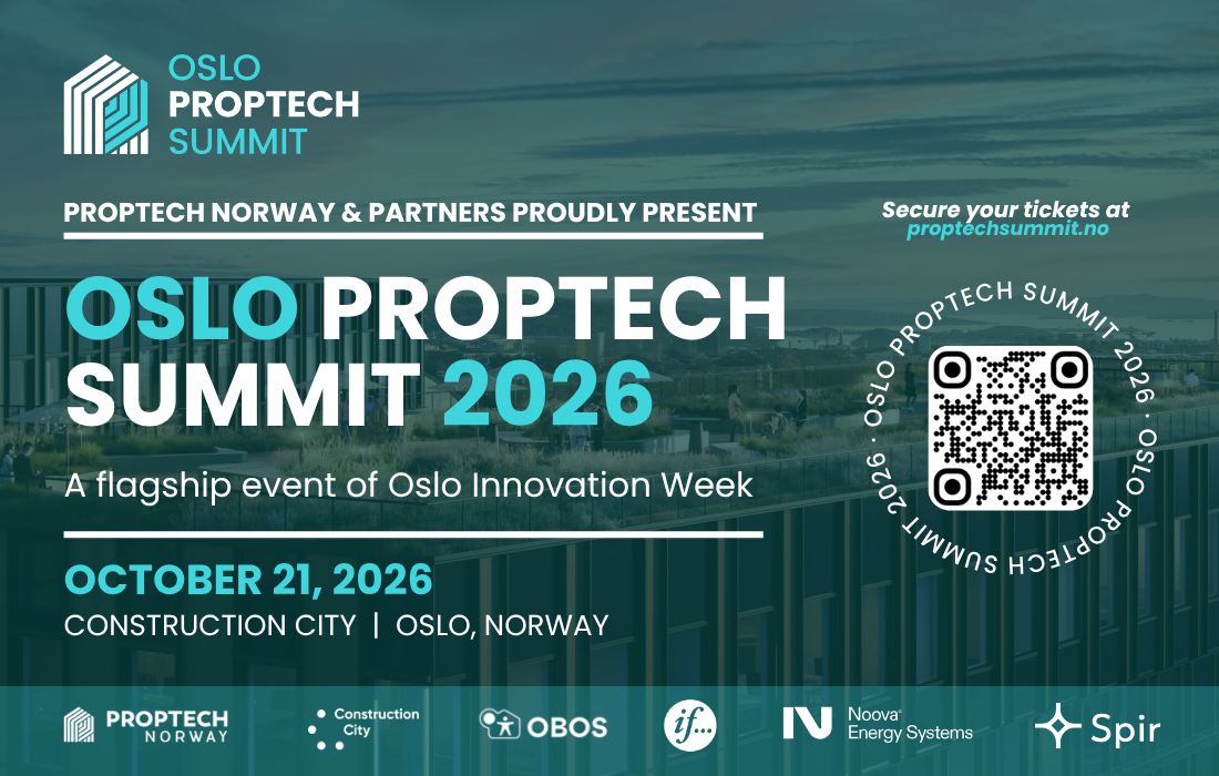 Oslo Proptech Summit 2026 festival poster